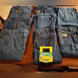 wrangler cowboy cut slim fit jeans 936 34x34 $10 each! slightly worn